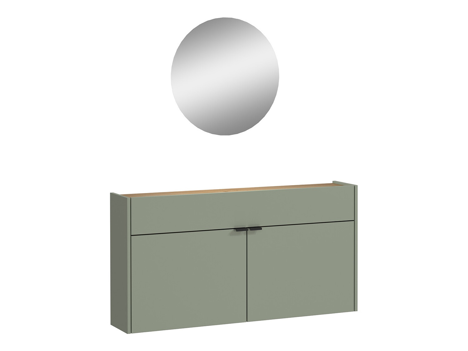 Priekšnama komplekts Cirsale 106 (Putekļaini zaļa + Navarra ozols)