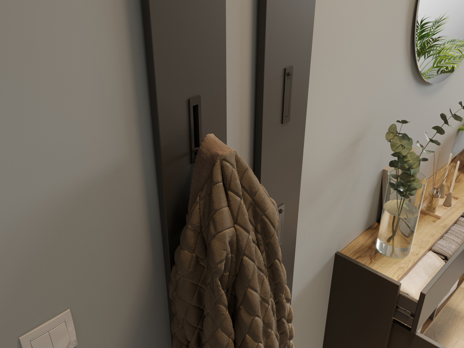 Прихожая Cirsale 106 (Графит + Navarra дуб)