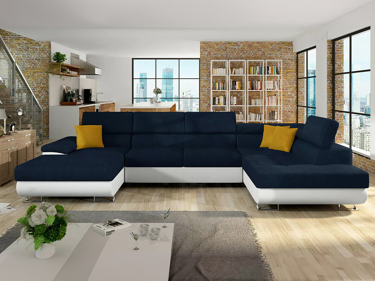 Stūra dīvāns Comfivo Ruta IV (Soft 017 + Uttario Velvet 2967 + Uttario Velvet 2959)