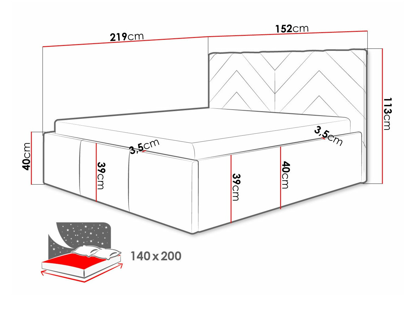Кровать ComfiDream 175 (Fresh 13)