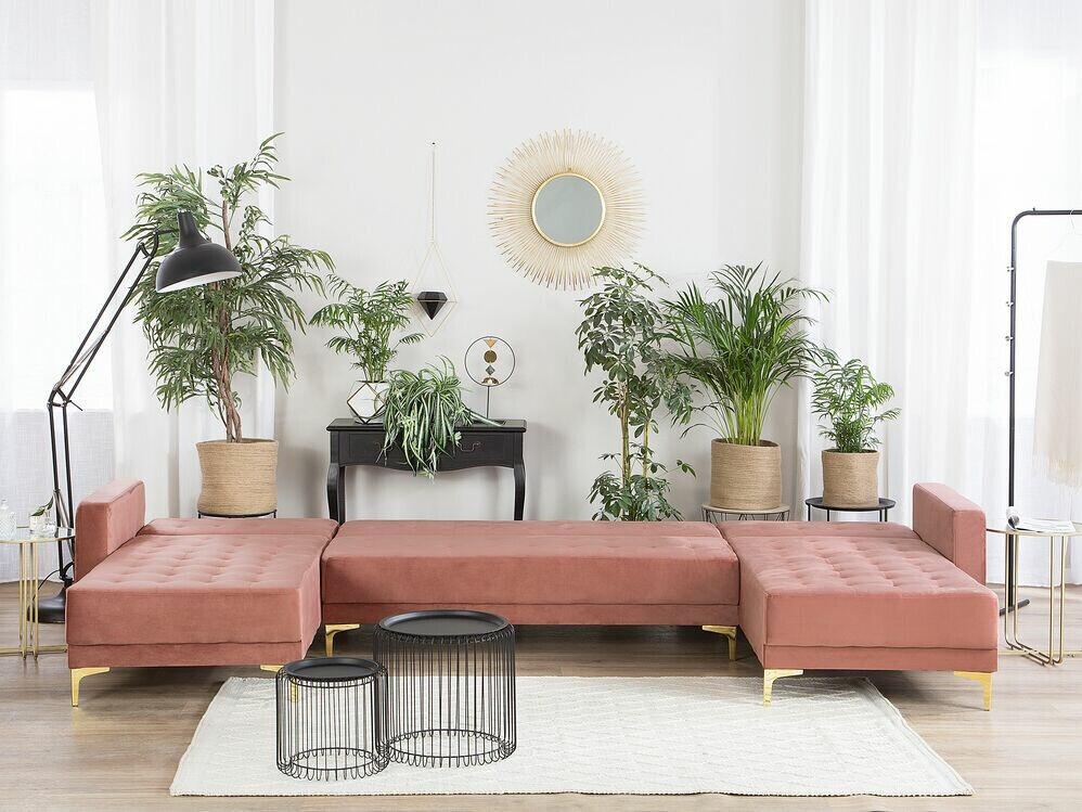 Модульный угловой диван Felvena 109 (Розовый)