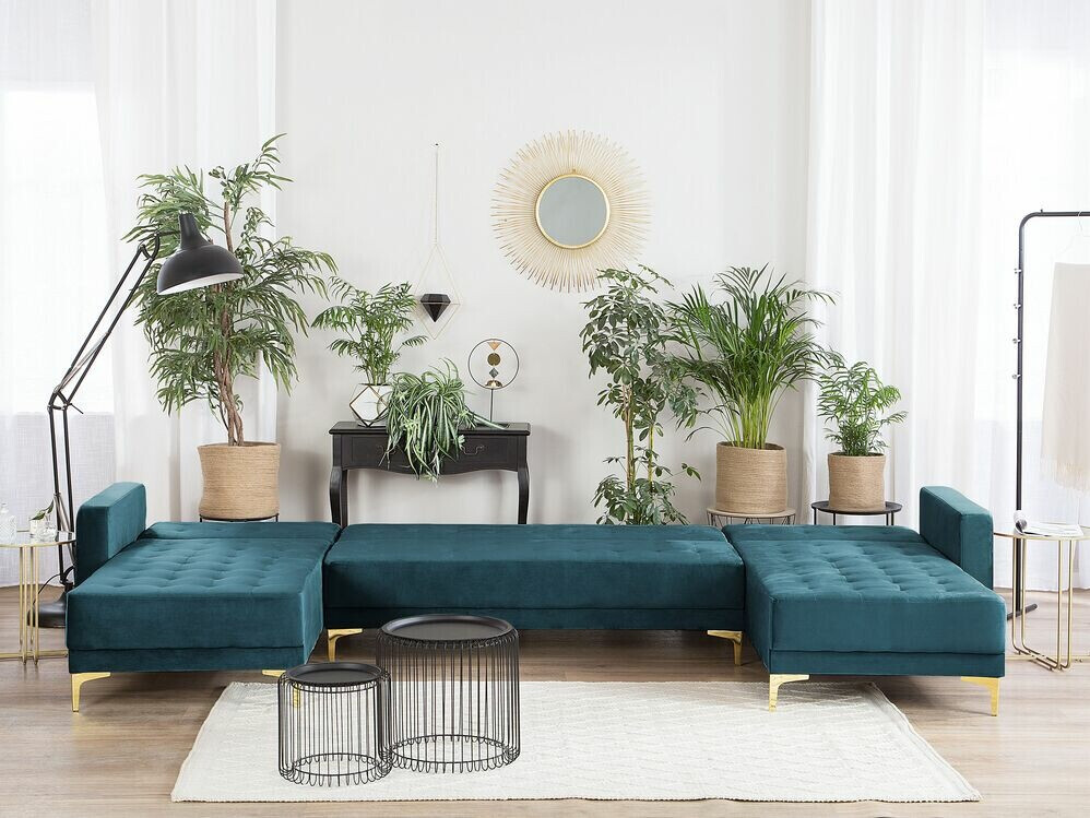 Moduļu stūra dīvāns Felvena 109 (Tirkīzs)