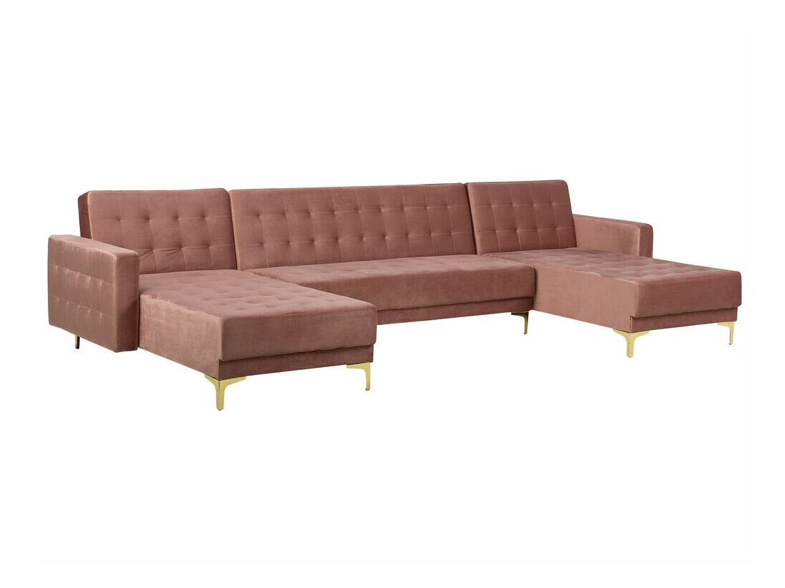 Moduļu stūra dīvāns Felvena 109 (Tumši rozā)