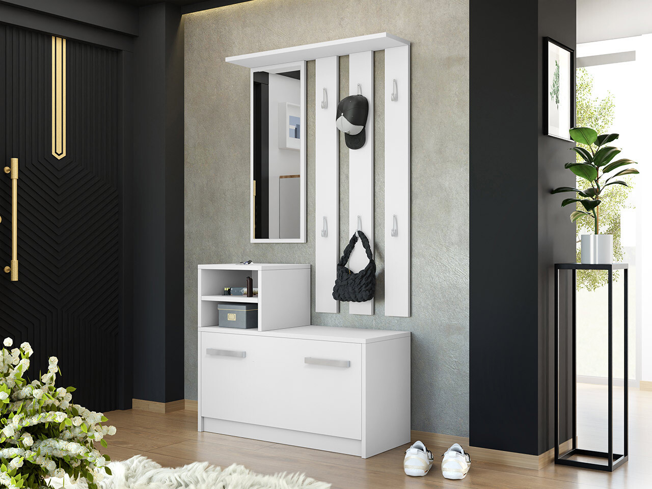 Priekšnama komplekts Mandeville 100 (Balts)