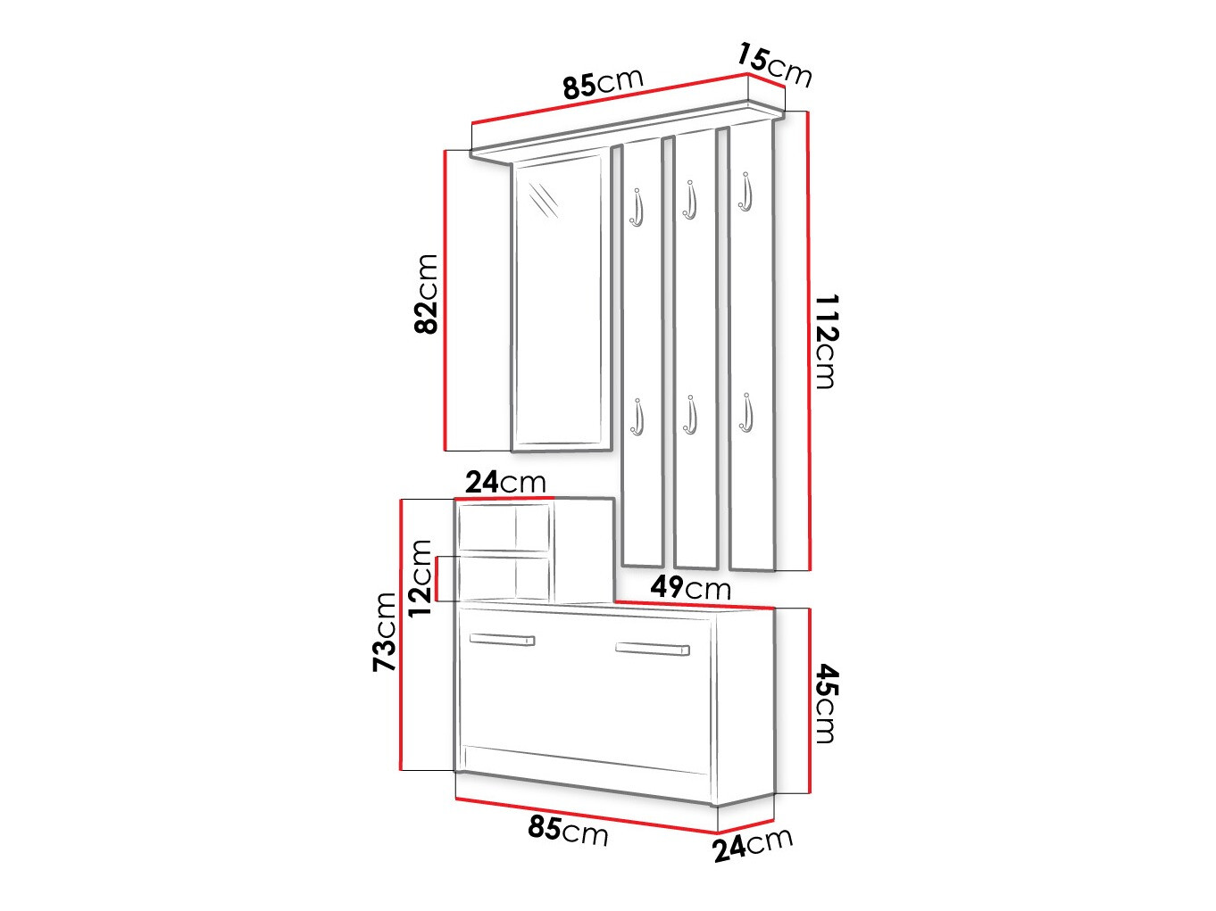 Прихожая Mandeville 100 (Белый)