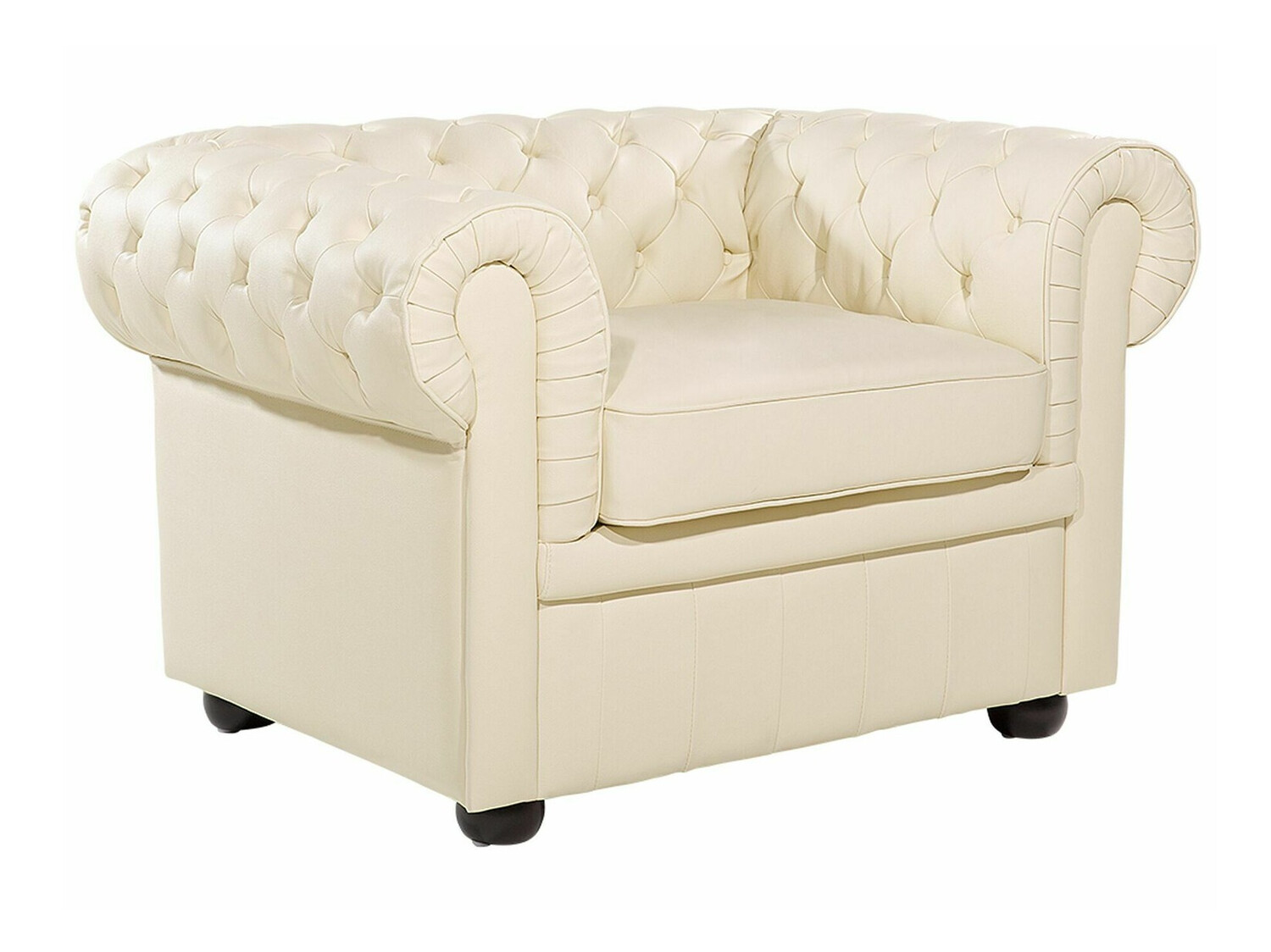Chesterfield atpūtas krēsls Cirdoro 105 (Krēms)