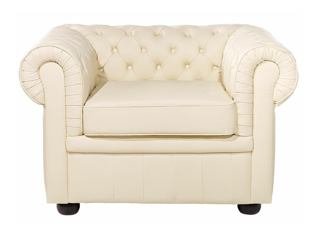 Chesterfield atpūtas krēsls Cirdoro 105 (Krēms)