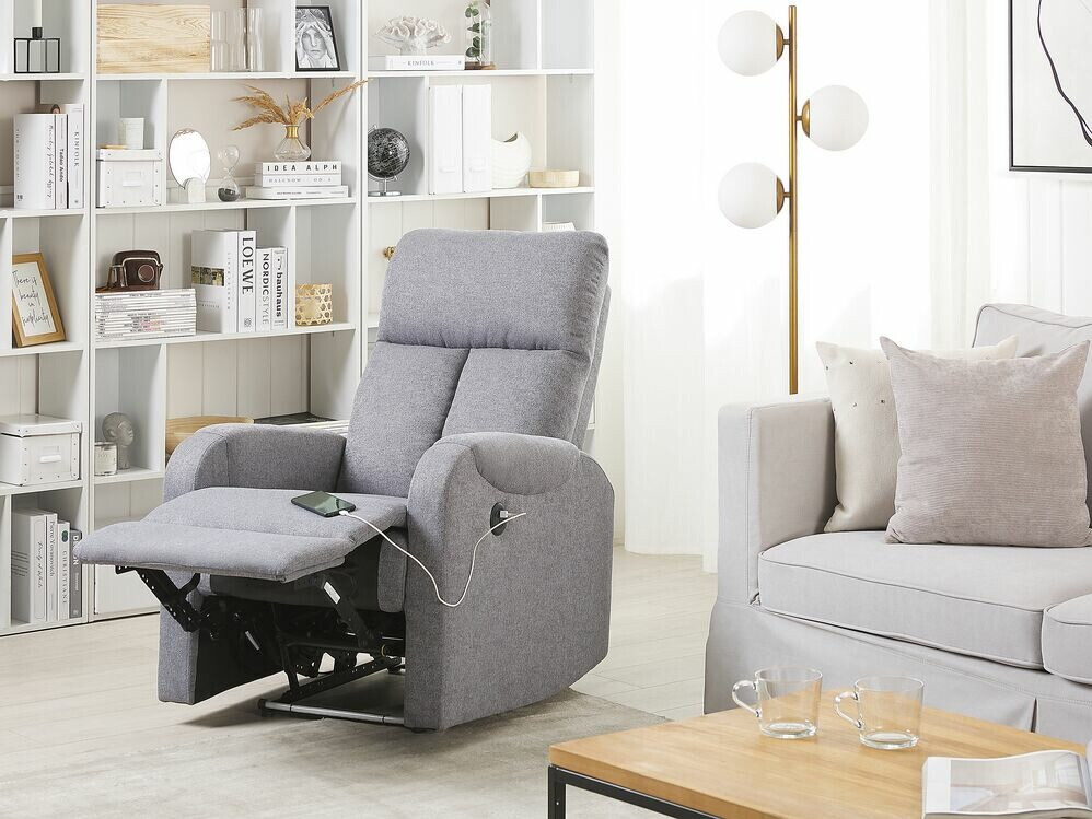 Krēsls reglainer Berwyn 886 (Pelēks)