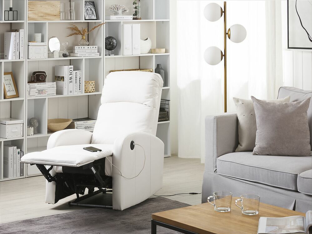 Krēsls reglainer Berwyn 890 (Balts)