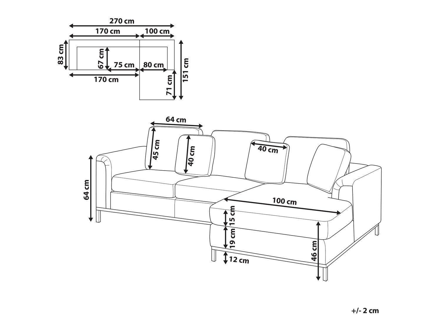 Stūra dīvāns Berwyn 884 (Pelēks)