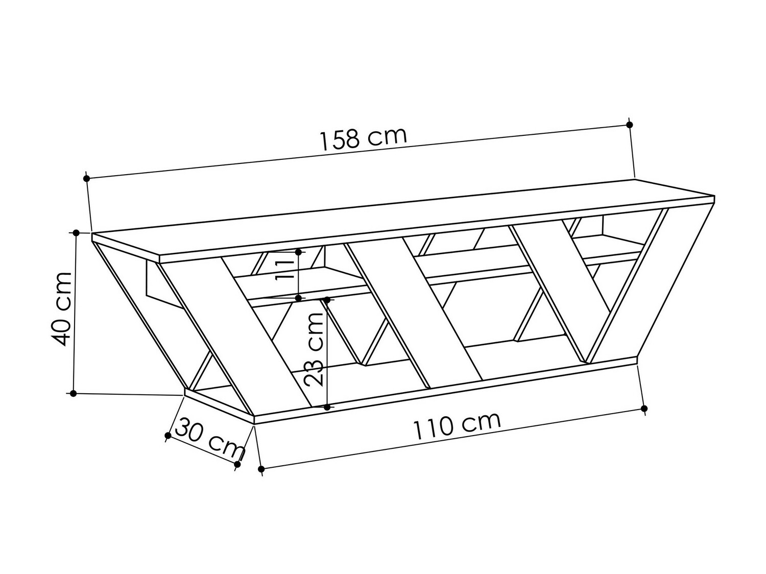 TV galds Kailua 1454