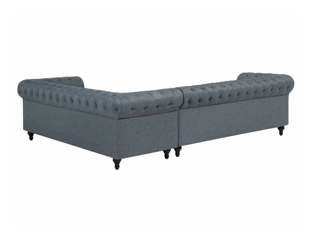 Chesterfield stūra dīvāns Cirdoro 109 (Pelēks)