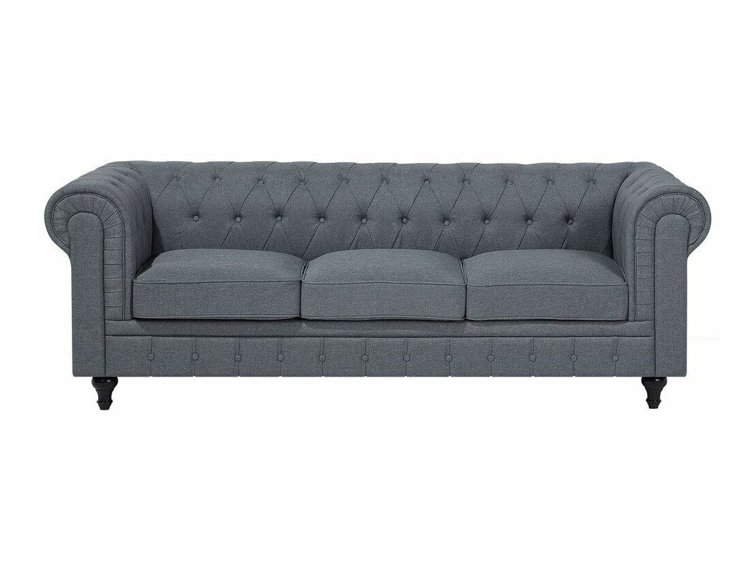 Chesterfield stūra dīvāns Cirdoro 109 (Pelēks)