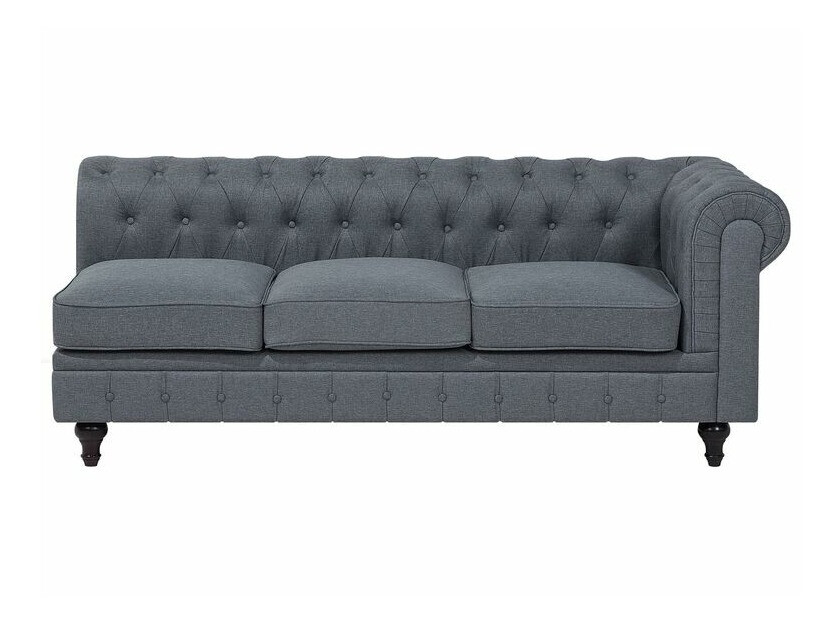 Chesterfield stūra dīvāns Cirdoro 109 (Pelēks)