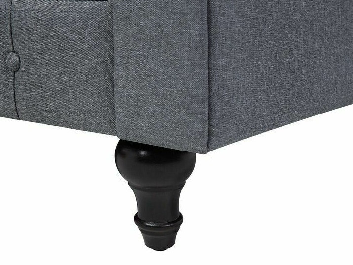 Chesterfield stūra dīvāns Cirdoro 109 (Pelēks)