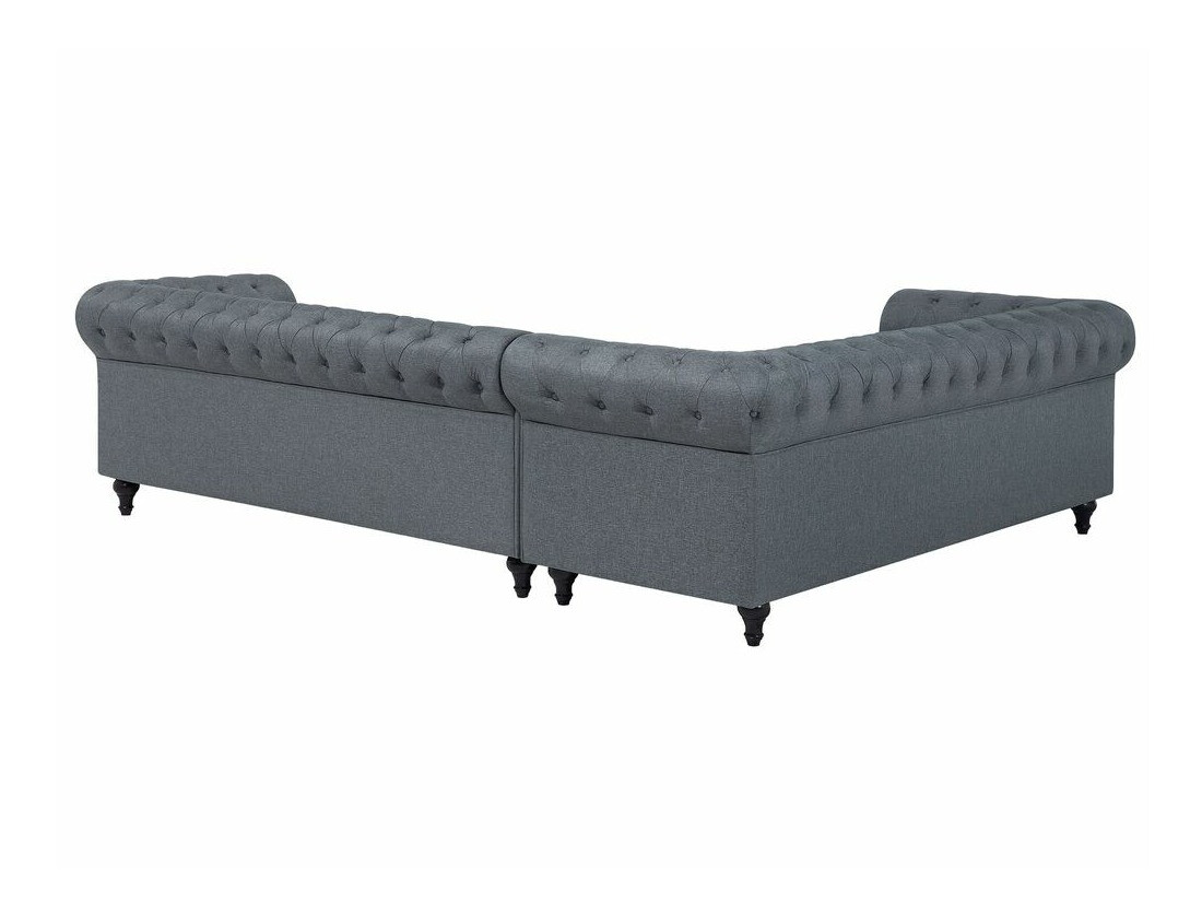 Chesterfield stūra dīvāns Cirdoro 109 (Pelēks)