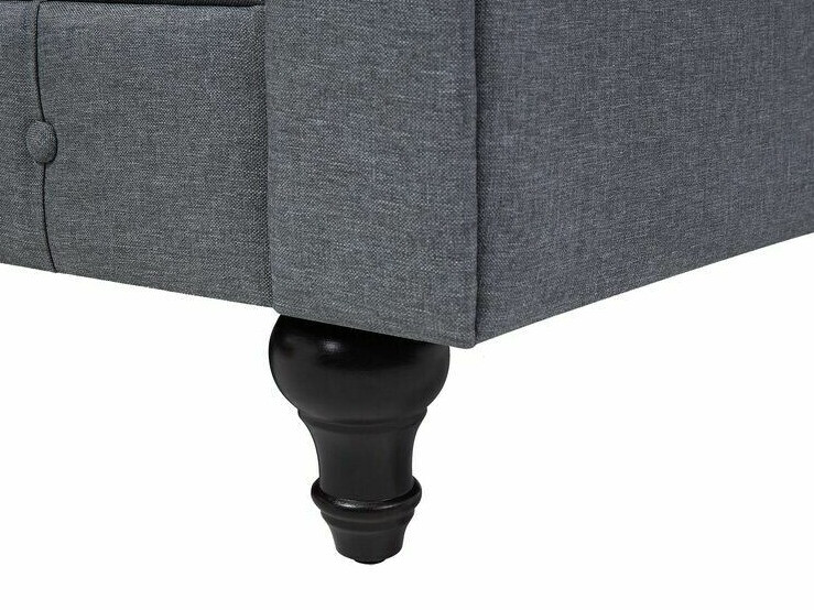 Chesterfield stūra dīvāns Cirdoro 109 (Pelēks)