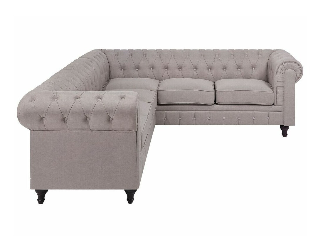 Chesterfield stūra dīvāns Cirdoro 109 (Bēšs)