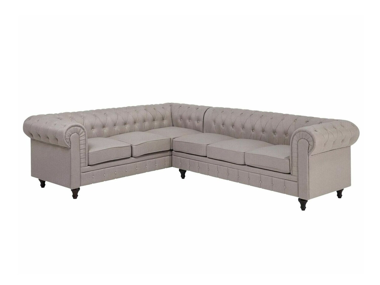 Chesterfield stūra dīvāns Cirdoro 109 (Bēšs)