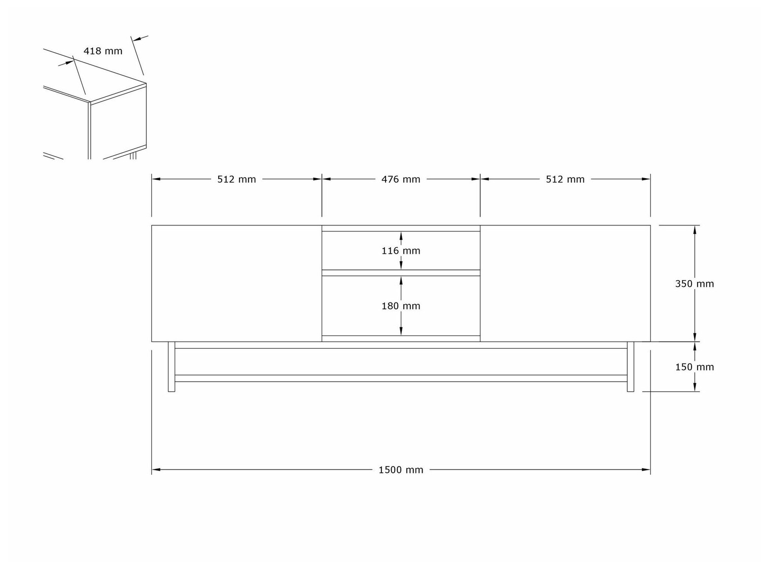 TV galds Kailua 1474