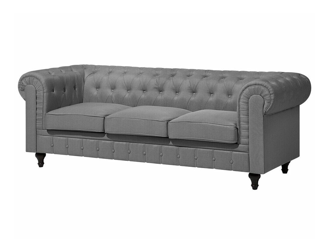 Chesterfield mīksto mēbeļu komplekts Cirdoro 111 (Pelēks)