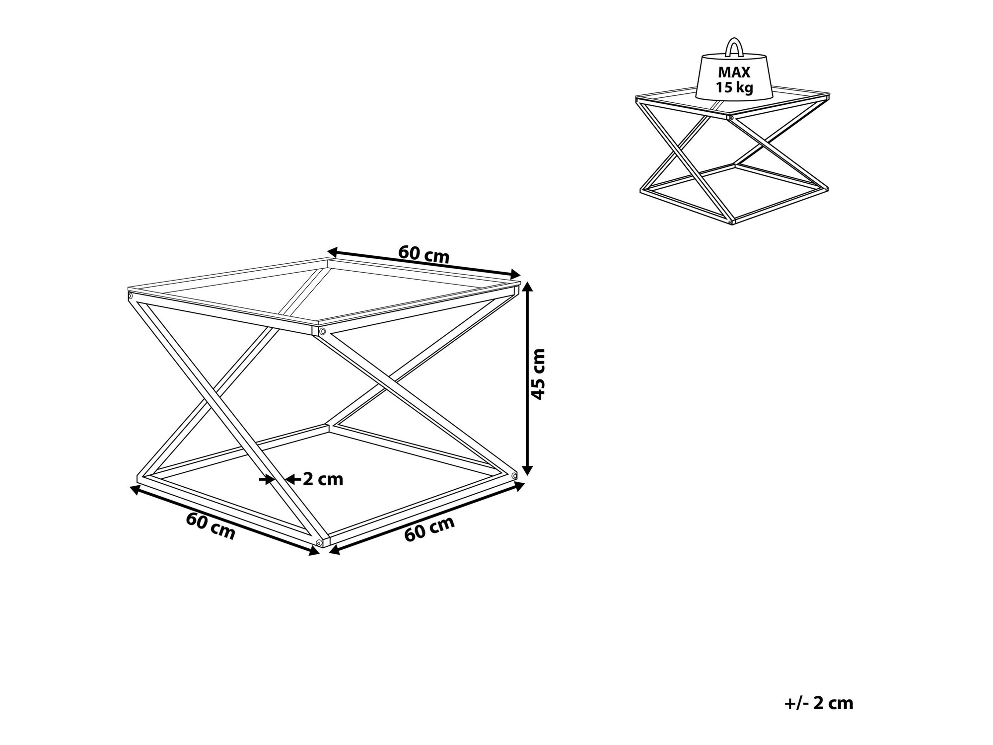 Журнальный столик Berwyn 933 (Золотой)