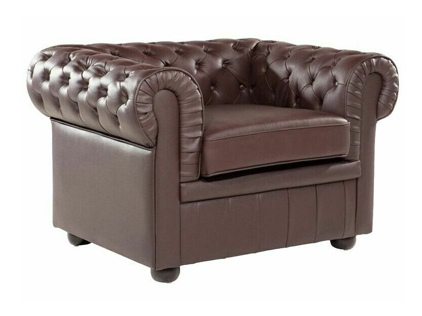 Chesterfield mīksto mēbeļu komplekts Cirdoro 112 (Tumši brūns)