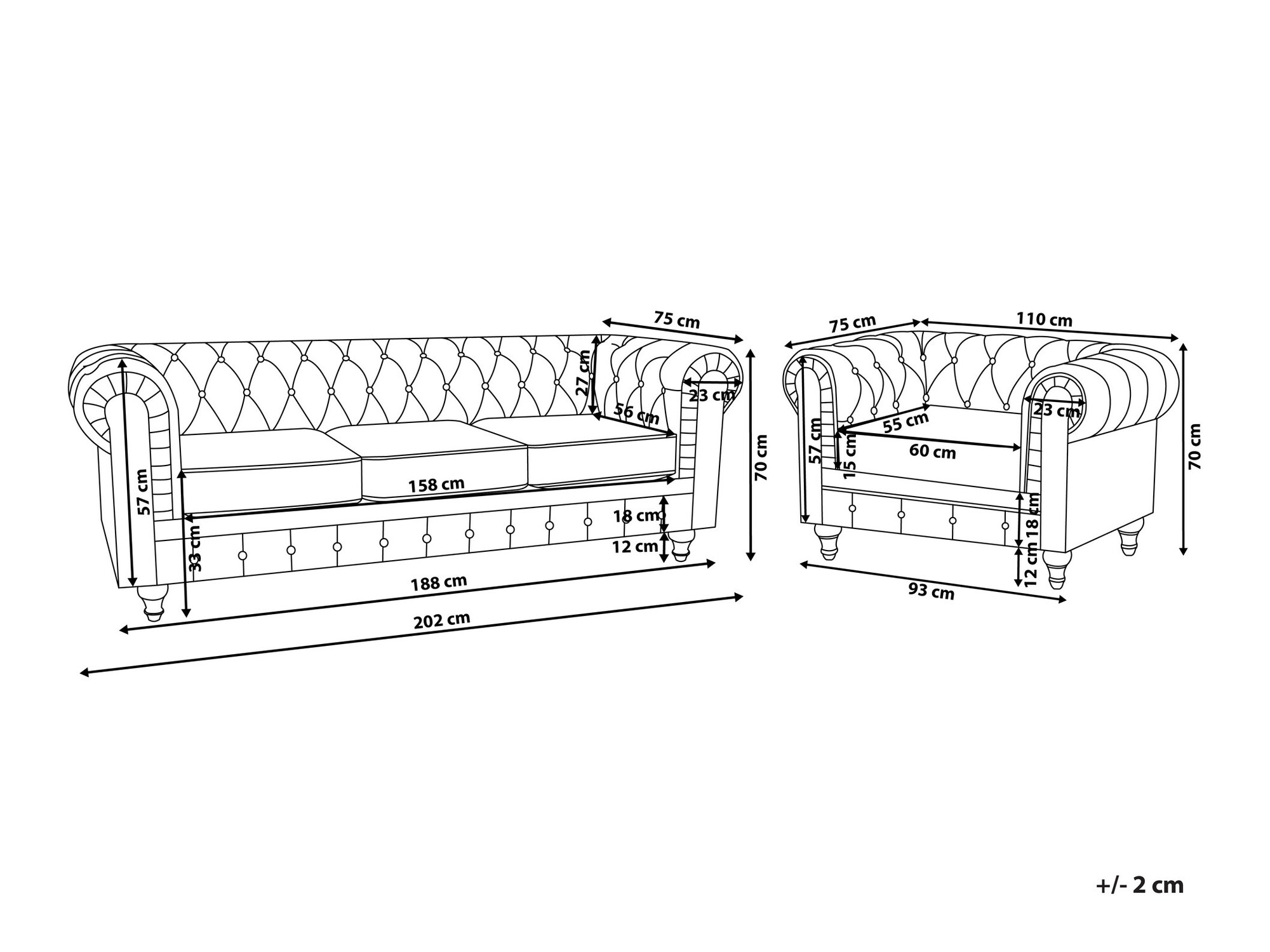 Комплект мягкой мебели Cirdoro 113 (Светло-серый)