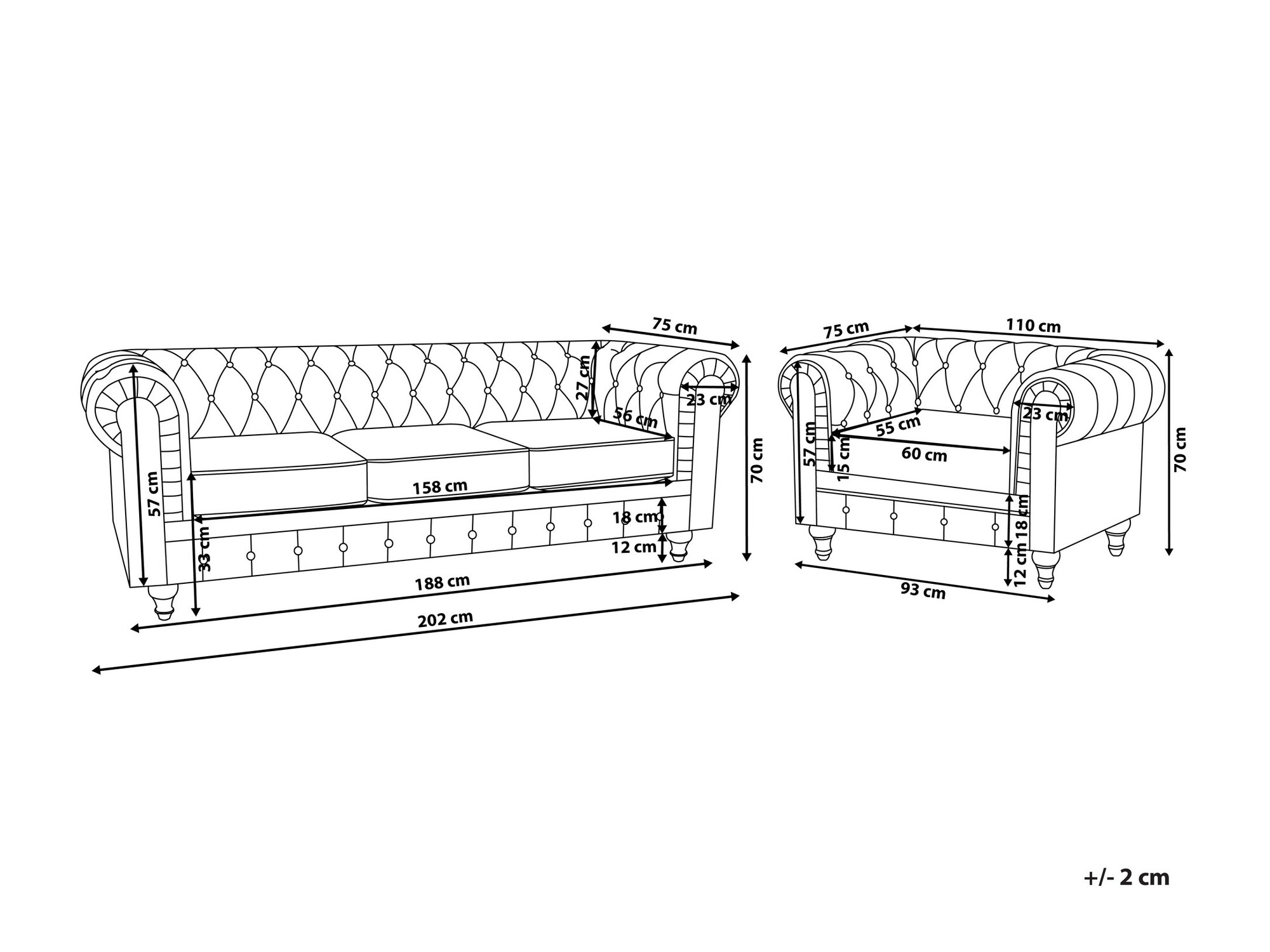 Mīksto mēbeļu komplekts Cirdoro 113 (Pelēks)