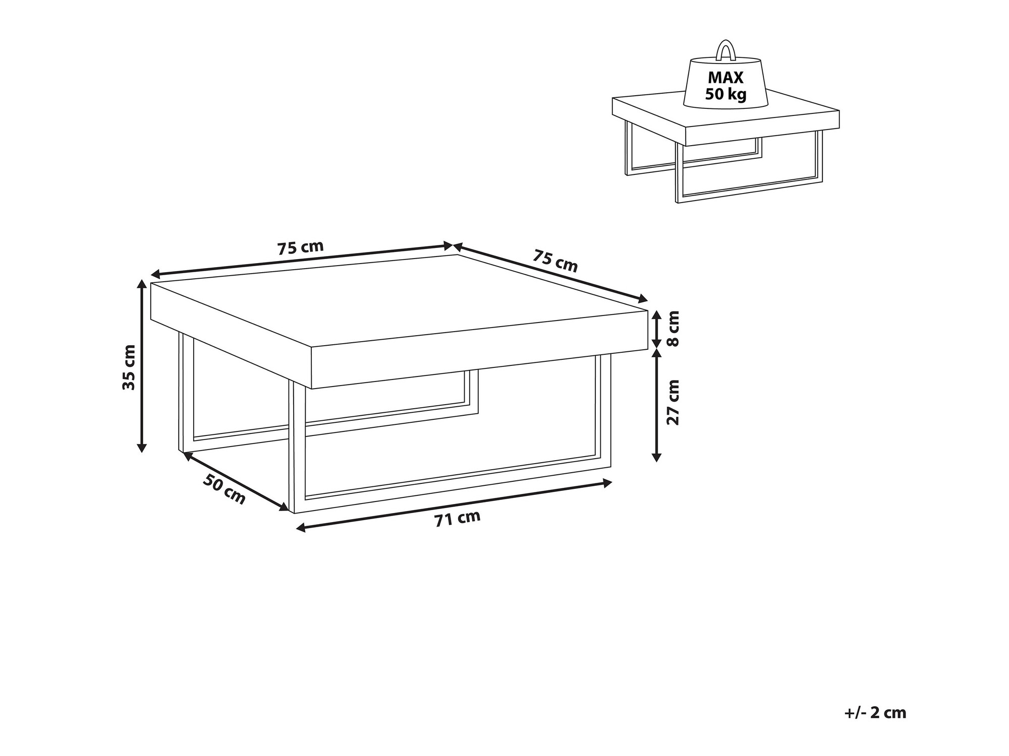Žurnālu galdiņš Berwyn 934