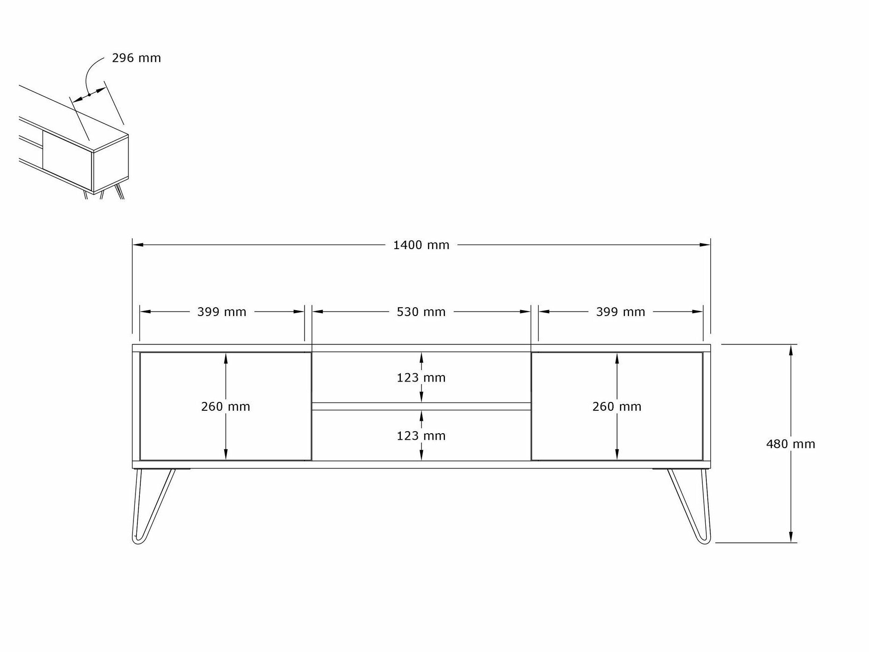 TV galds Kailua 1491