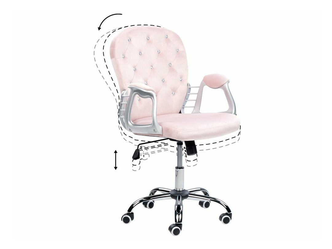 Biroja krēsls Berwyn 965 (Tumši rozā)