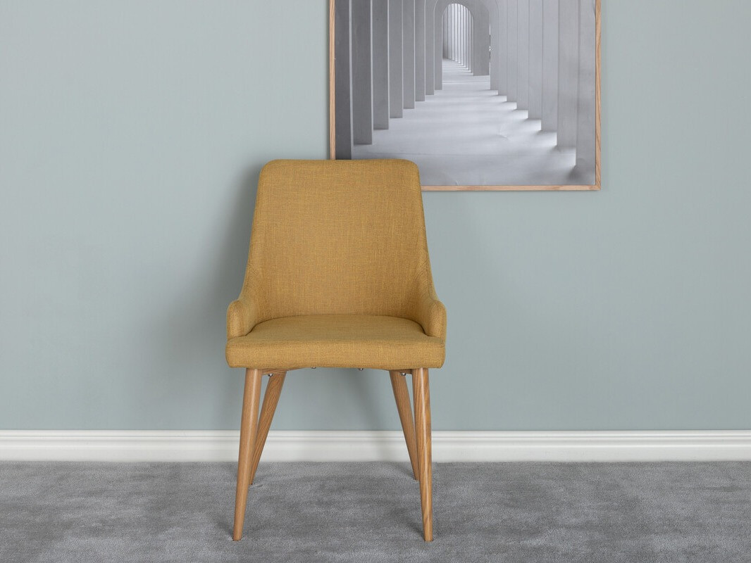 Krēsls Dallas 222 (Dzeltens + Brūns)