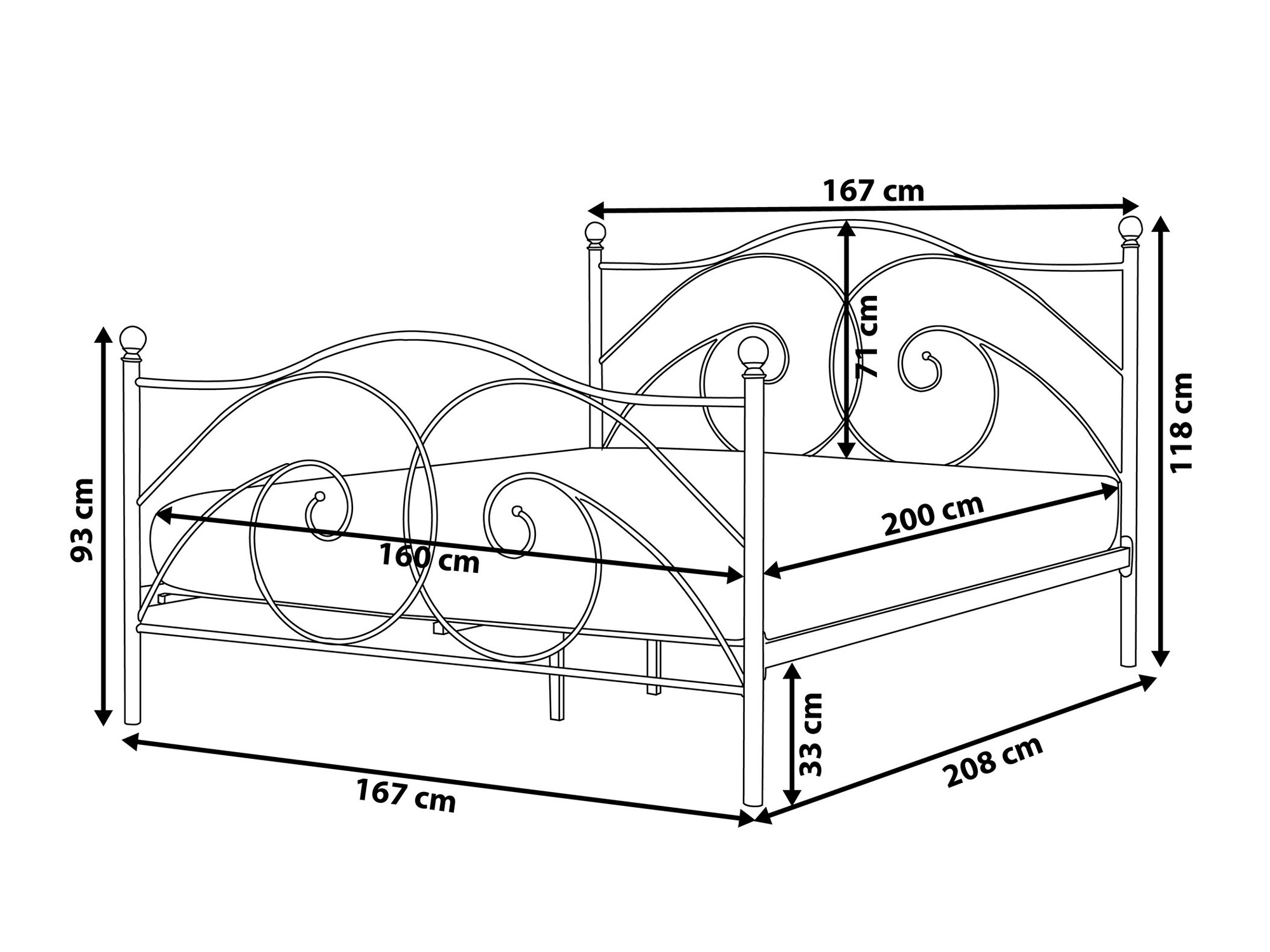 Кровать Berwyn 959 (Белый)