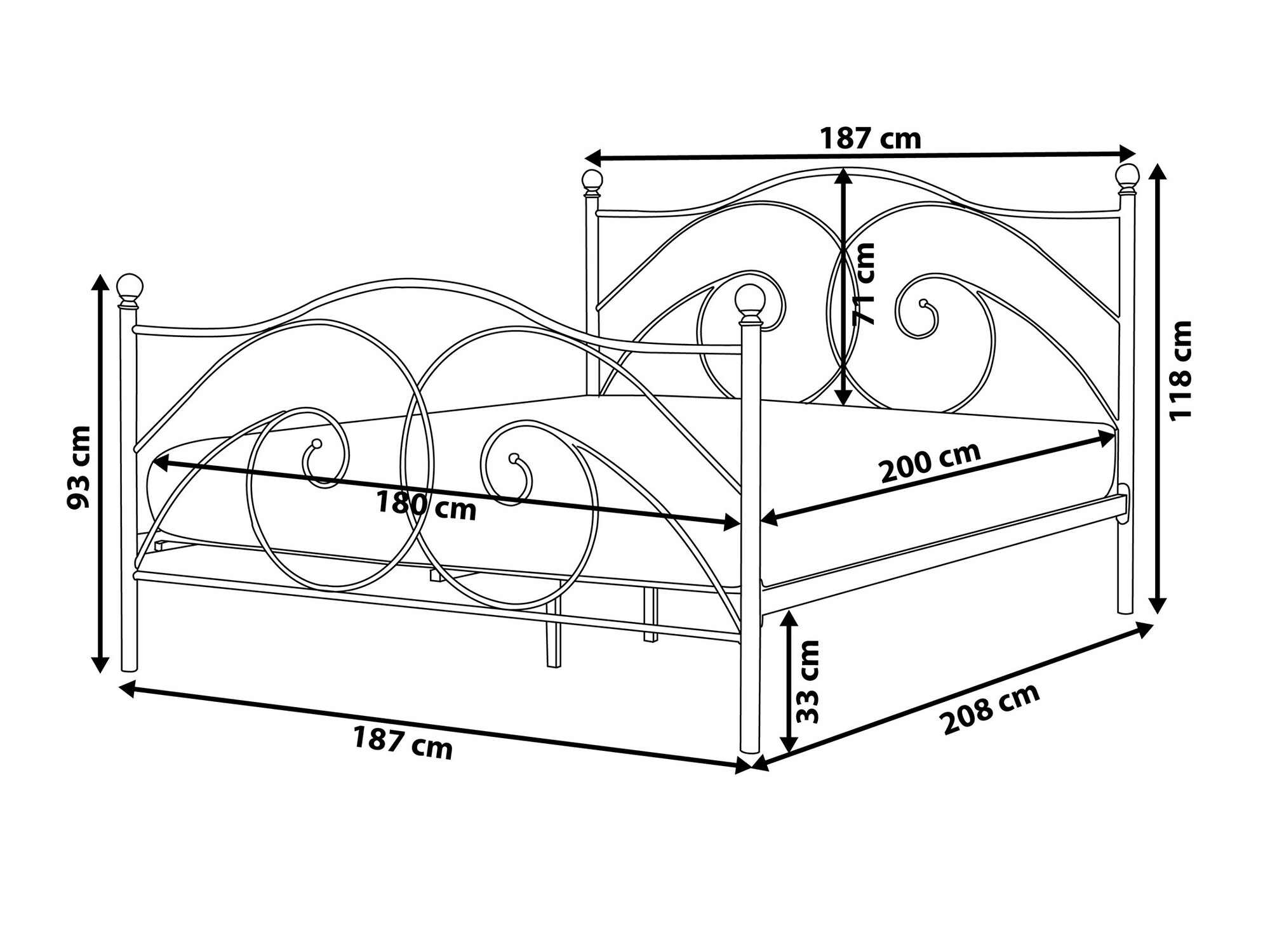 Кровать Berwyn 959 (Белый)