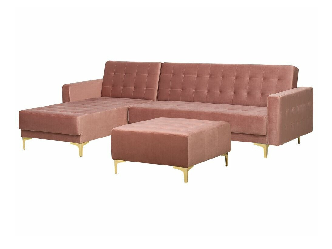 Stūra dīvāns Felvena 117 (Tumši rozā)