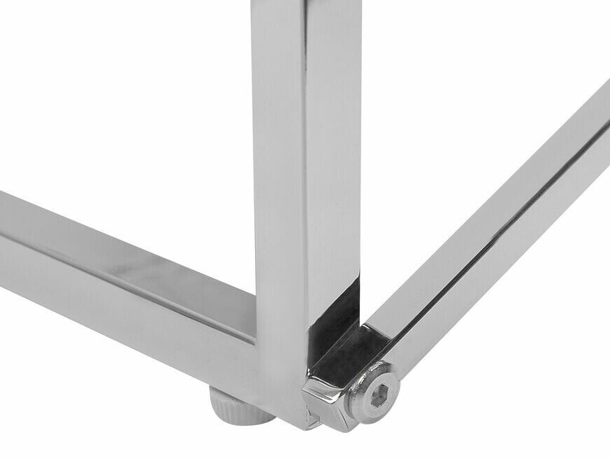 Журнальный столик Berwyn 981 (Белый мрамор + Серебряный)