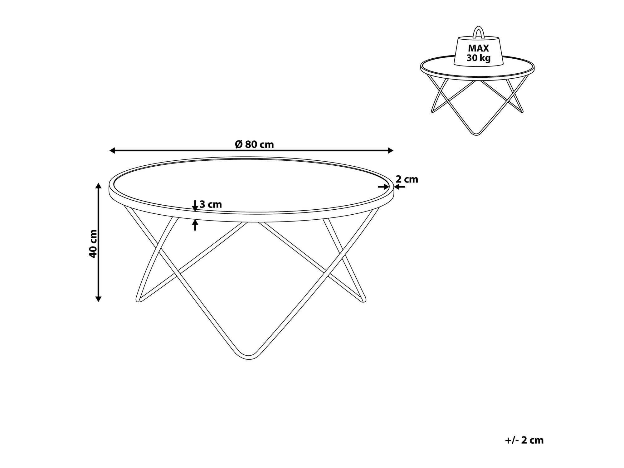 Журнальный столик Berwyn 982 (Белый мрамор + Золотой)