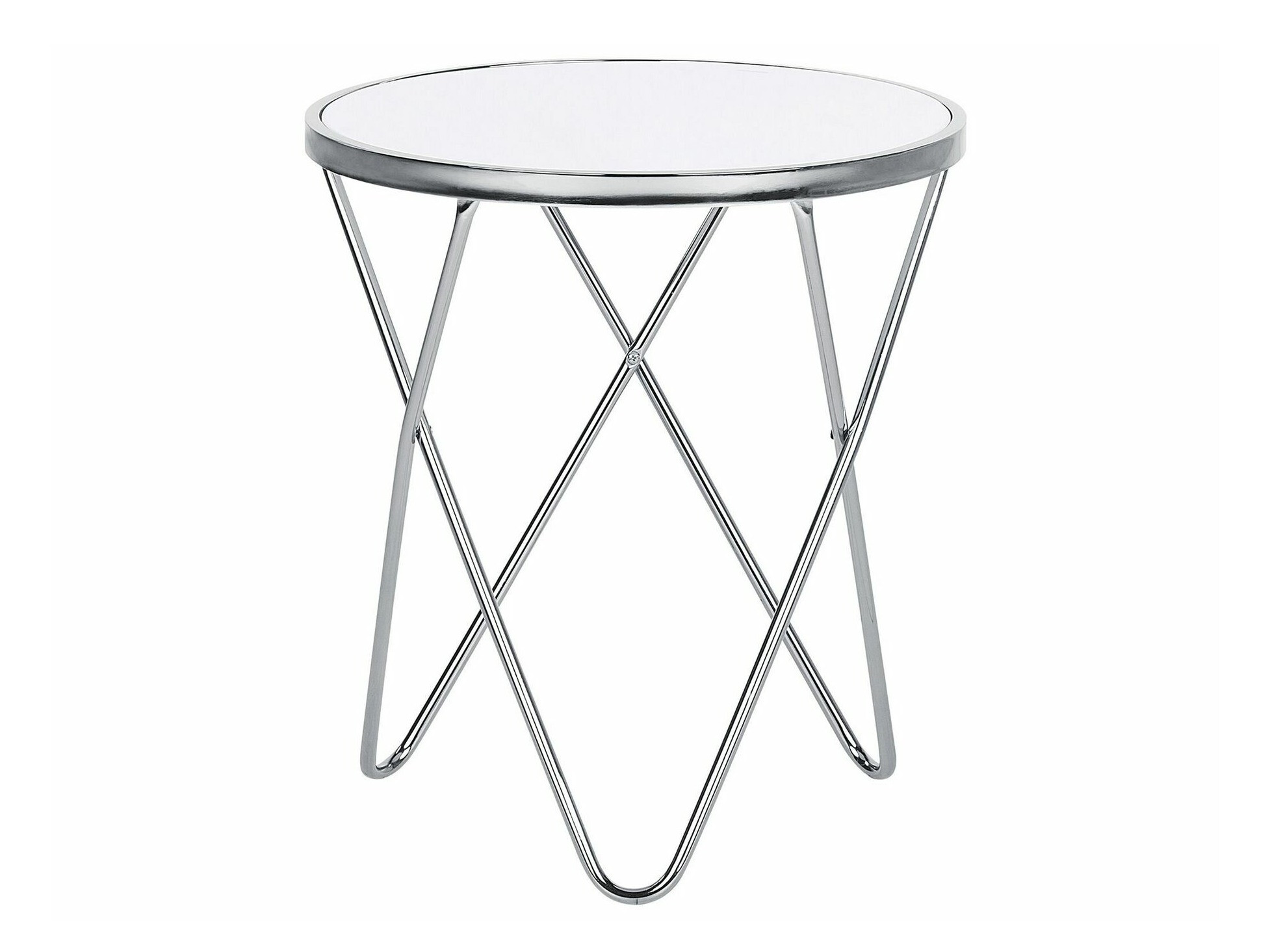 Kafijas galdiņš Berwyn 985 (Balts + Sudraba)