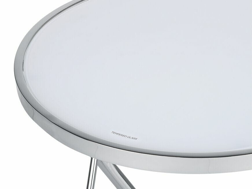 Kafijas galdiņš Berwyn 985 (Balts + Sudraba)