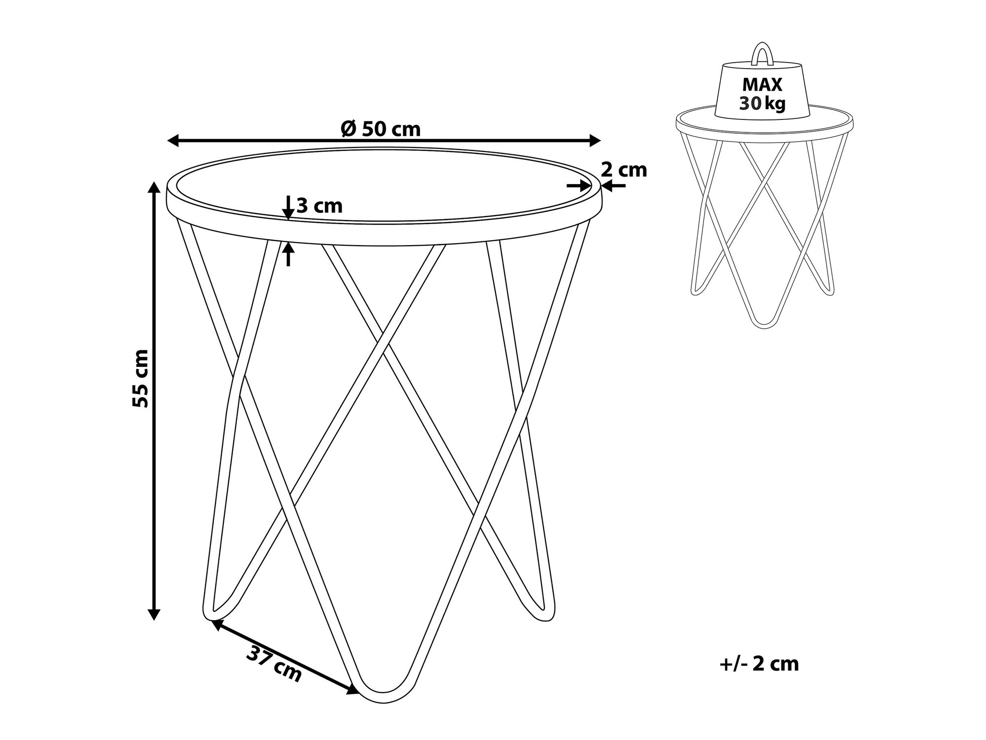 Кофейный столик Berwyn 985 (Белый мрамор + Серебряный)