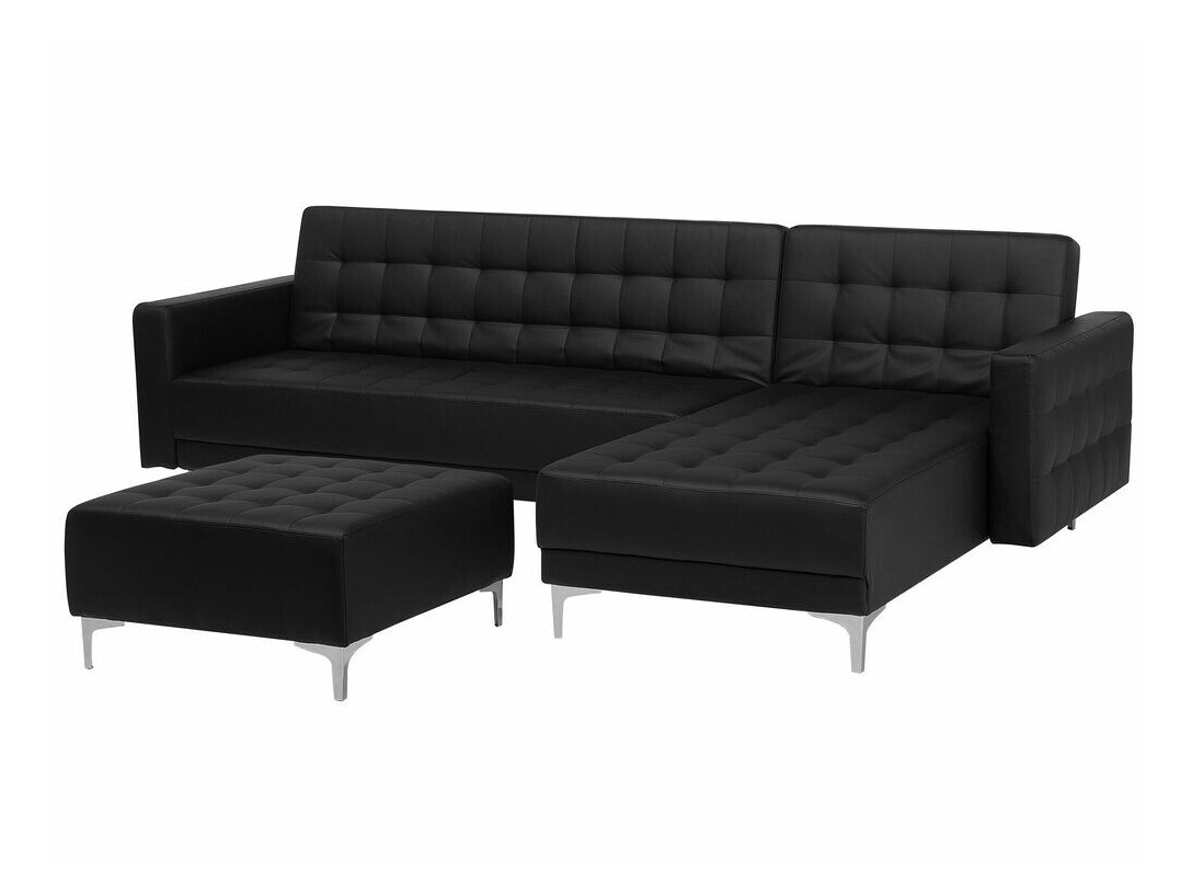 Stūra dīvāns Felvena 111 (Melns)