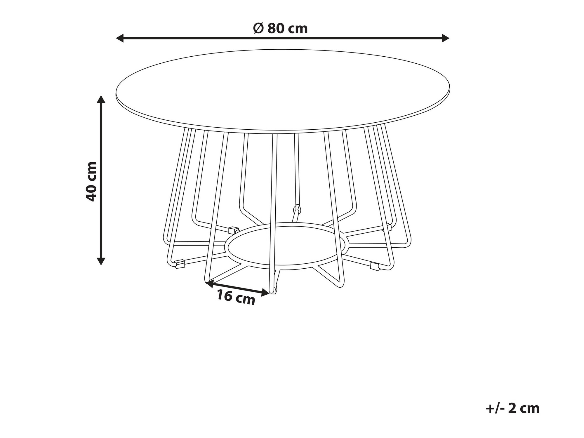 Журнальный столик Berwyn 988 (Чёрный + Черный мрамор)