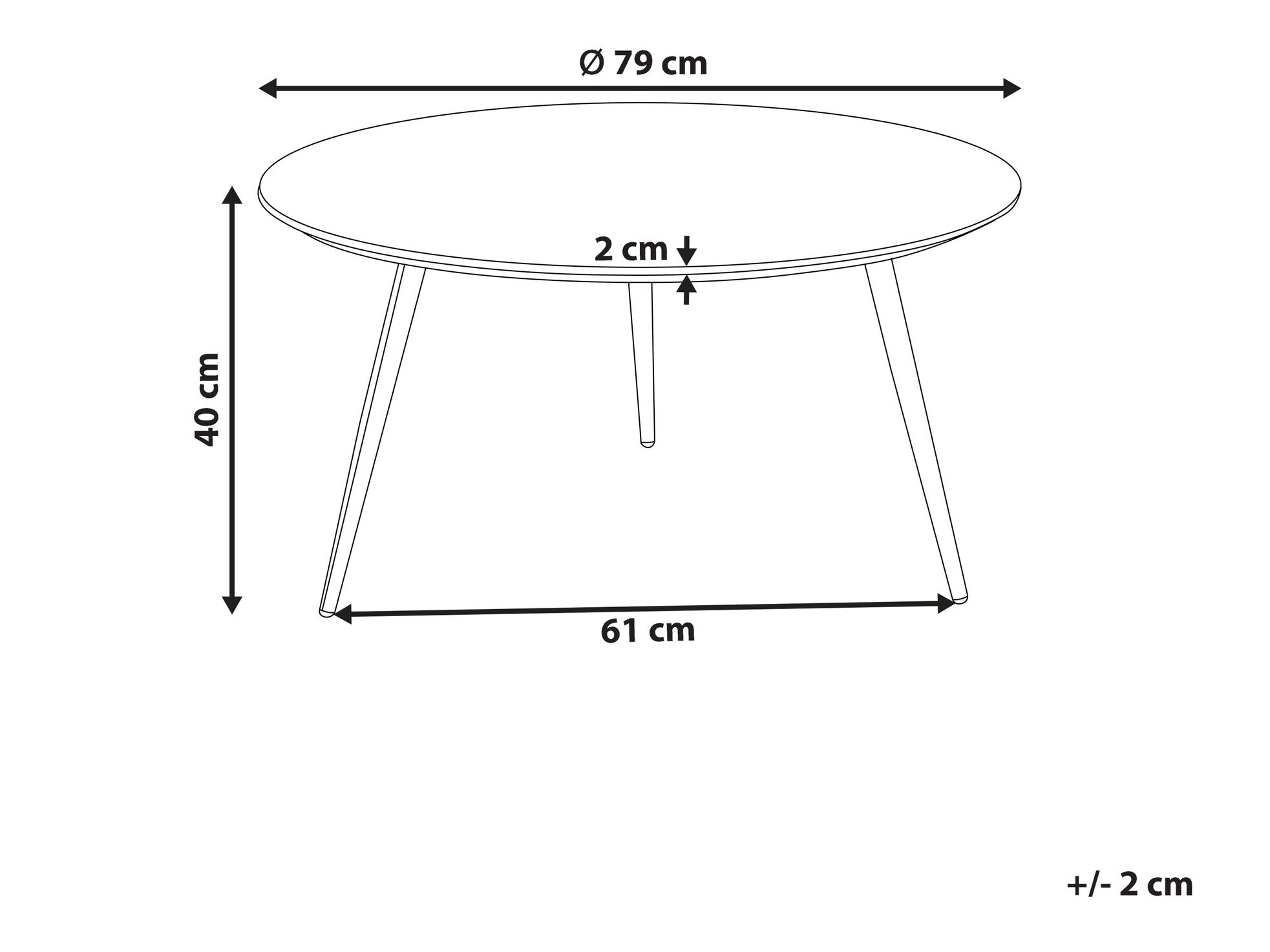 Журнальный столик Berwyn 990 (Бетон + Чёрный)