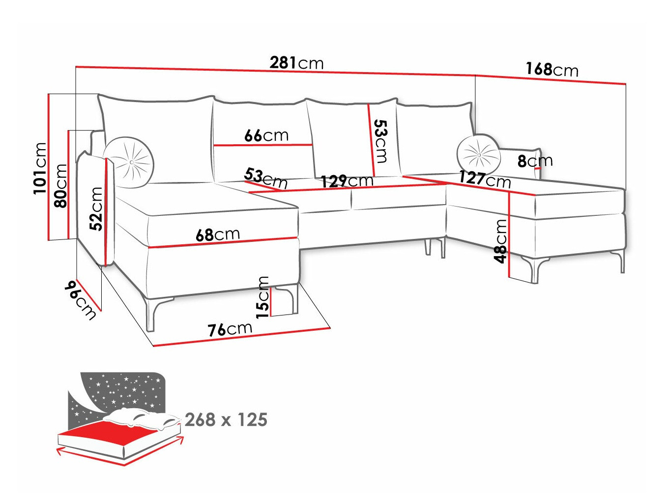 Stūra dīvāns Clovis 111 (Manila 33)