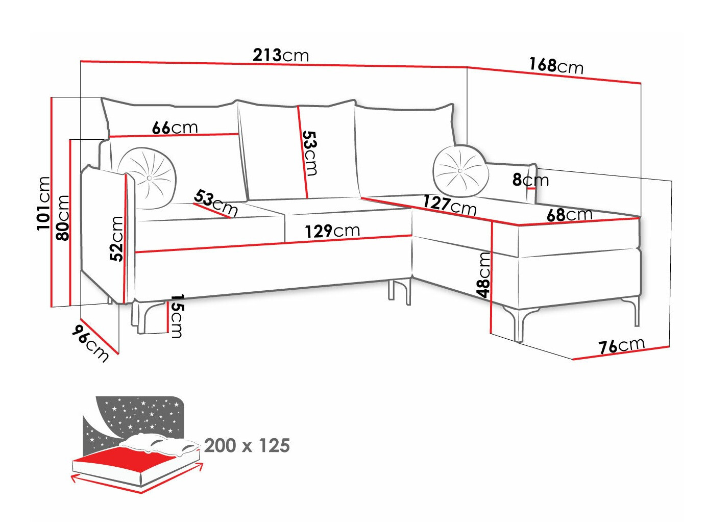 Stūra dīvāns Clovis 112 (Manila 19)