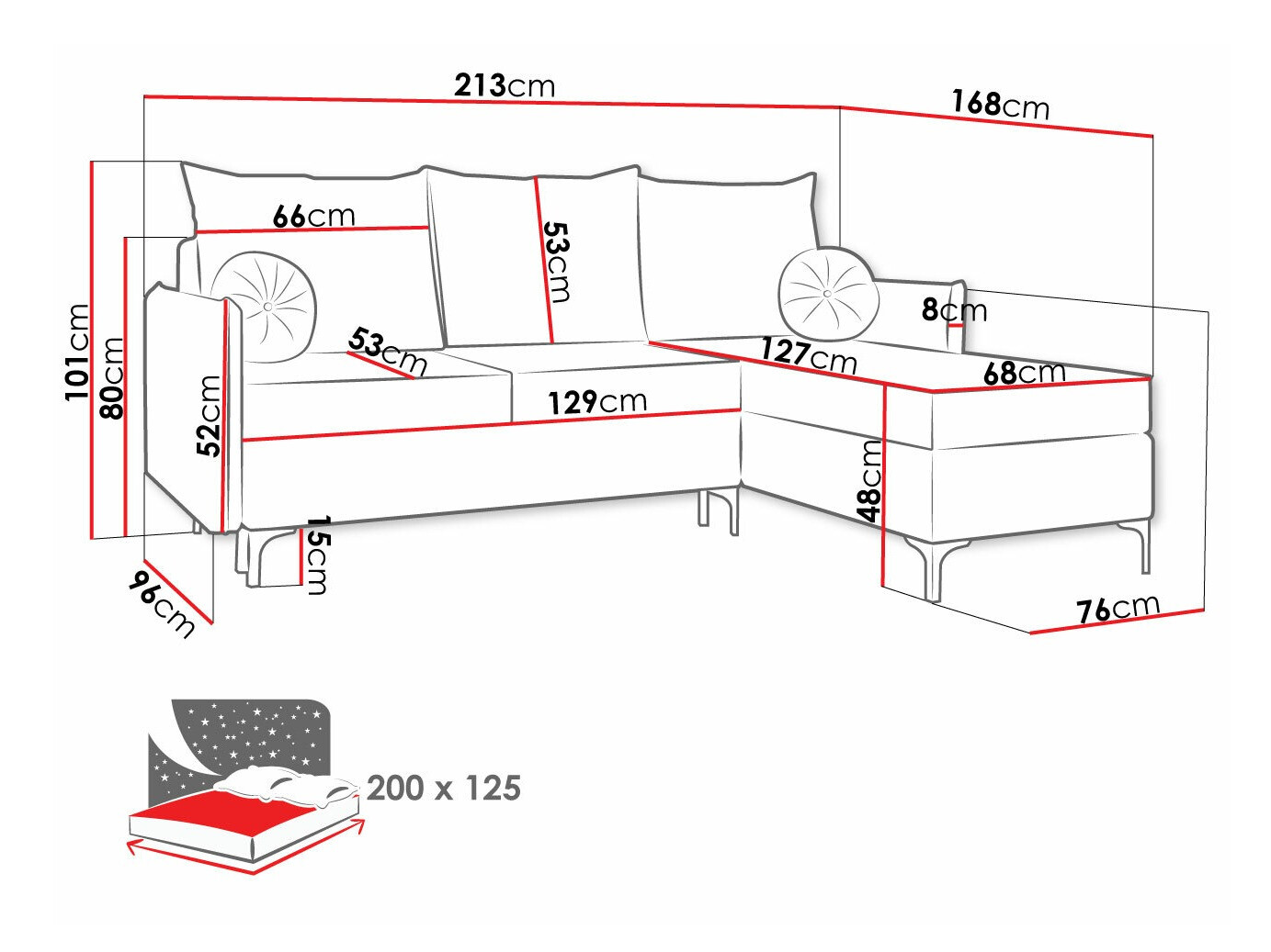 Stūra dīvāns Clovis 112 (Manila 35)