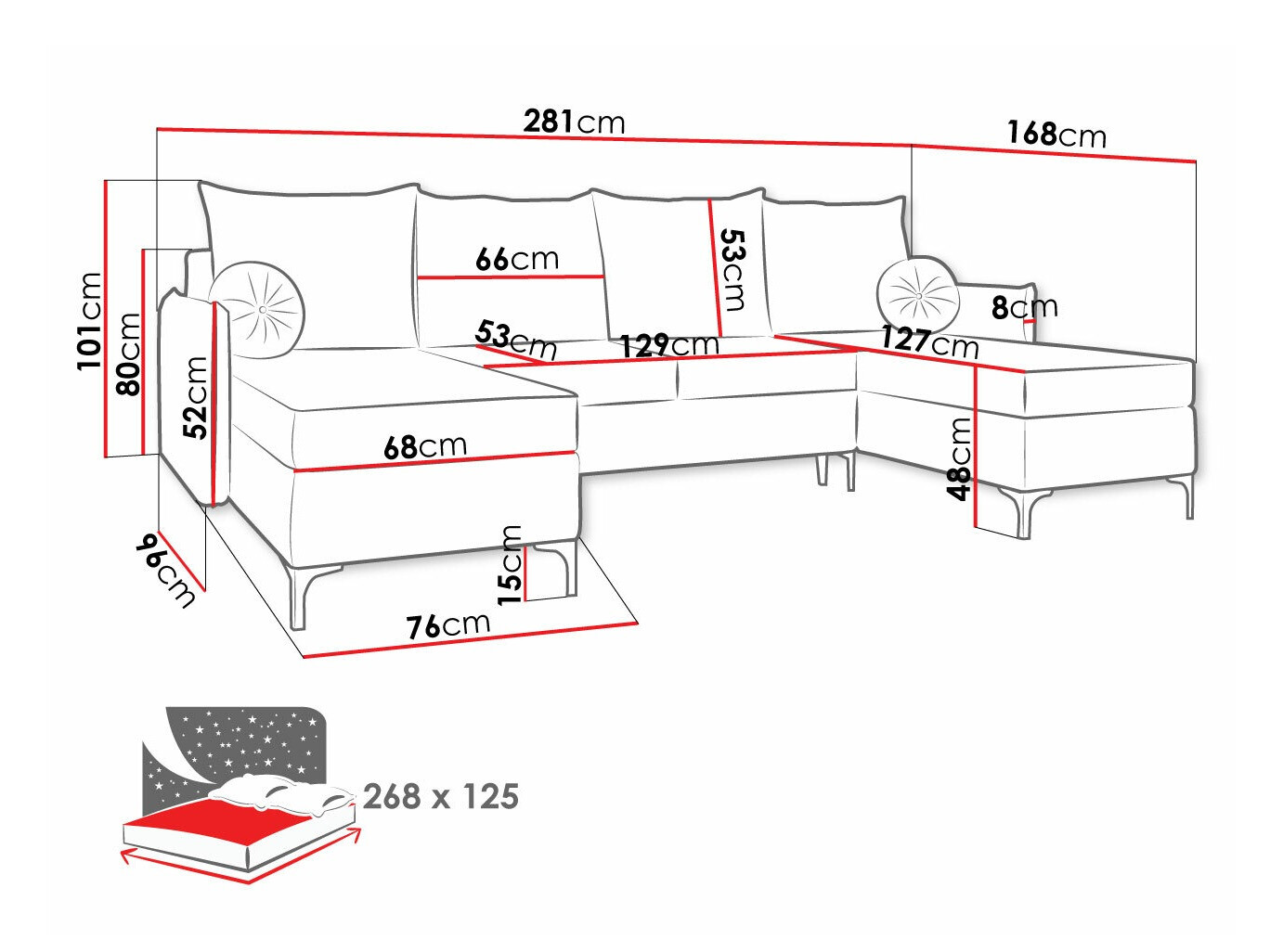 Угловой диван Clovis 111 (Manila 16)
