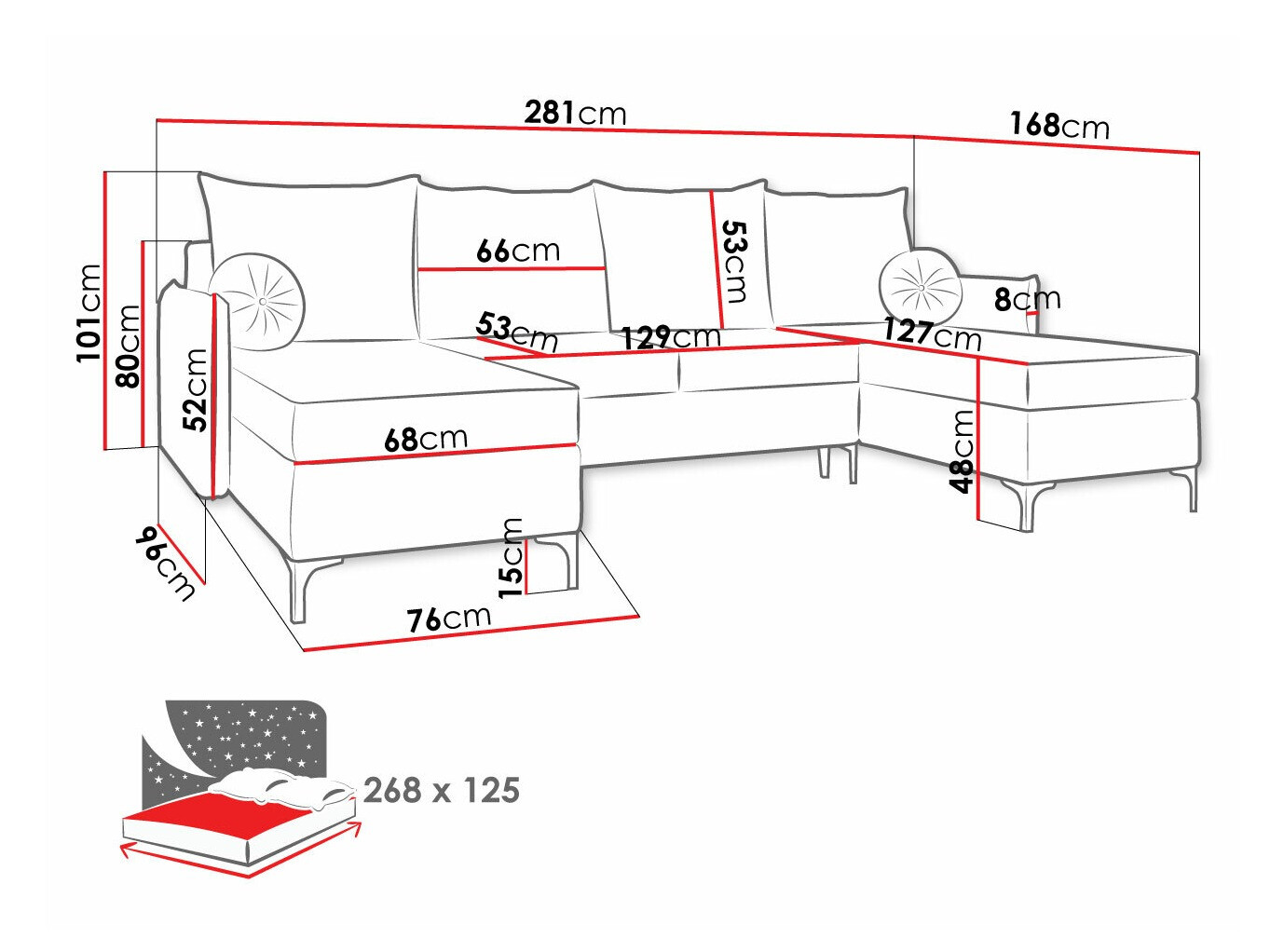 Угловой диван Clovis 111 (Manila 35)