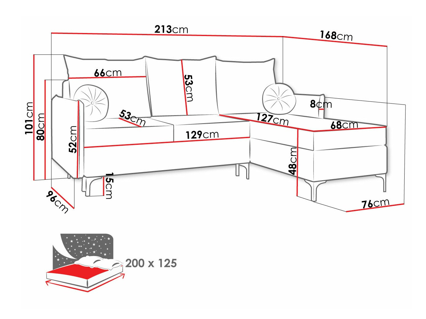 Угловой диван Clovis 112 (Manila 02)